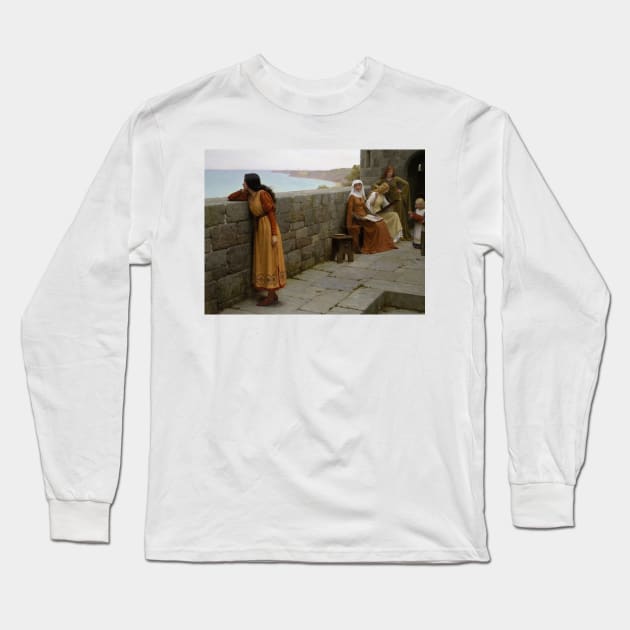 The Hostage by Edmund Leighton Long Sleeve T-Shirt by Classic Art Stall